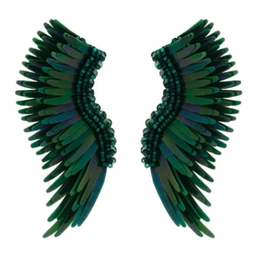 Mignonne Gavigan Midi Madeline Green Blue Earrings